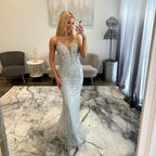 JoycesTPR Portia and Scarlett PS26033 Silver Prom Dress

