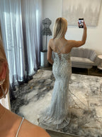 JoycesTPR Portia and Scarlett PS26033 Silver Prom Dress