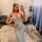 JoycesTPR Portia and Scarlett PS26033 Silver Prom Dress