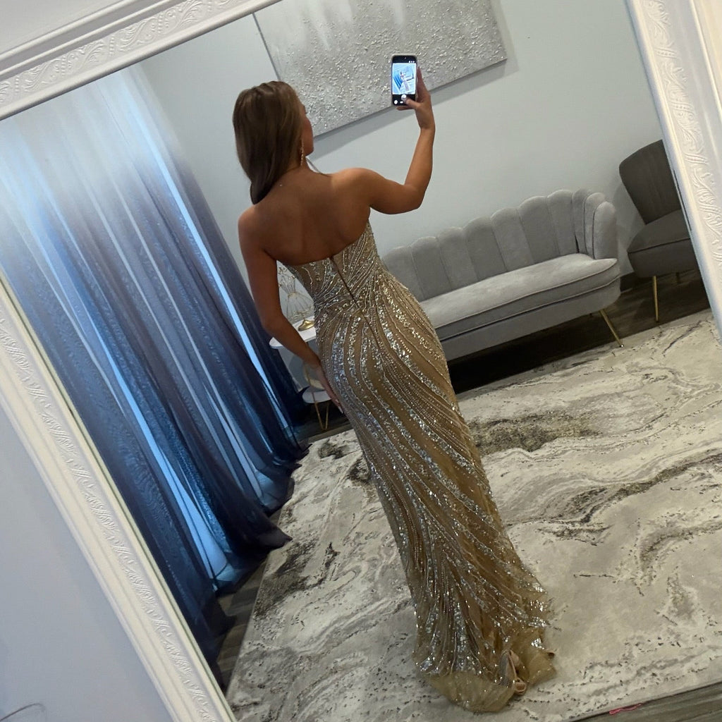 JoycesTPR Portia and Scarlett PS26412C Gold Silver Prom 
