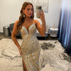 JoycesTPR Portia and Scarlett PS26412C Gold Silver Prom 