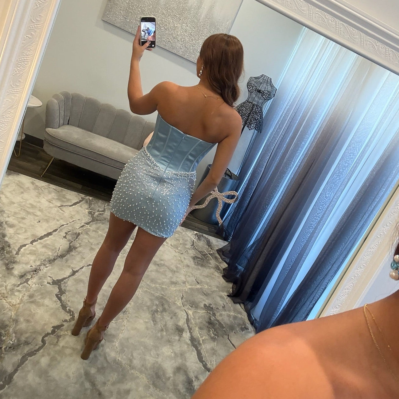 JoycesTPR Portia and Scarlett PS26755 Light Blue 