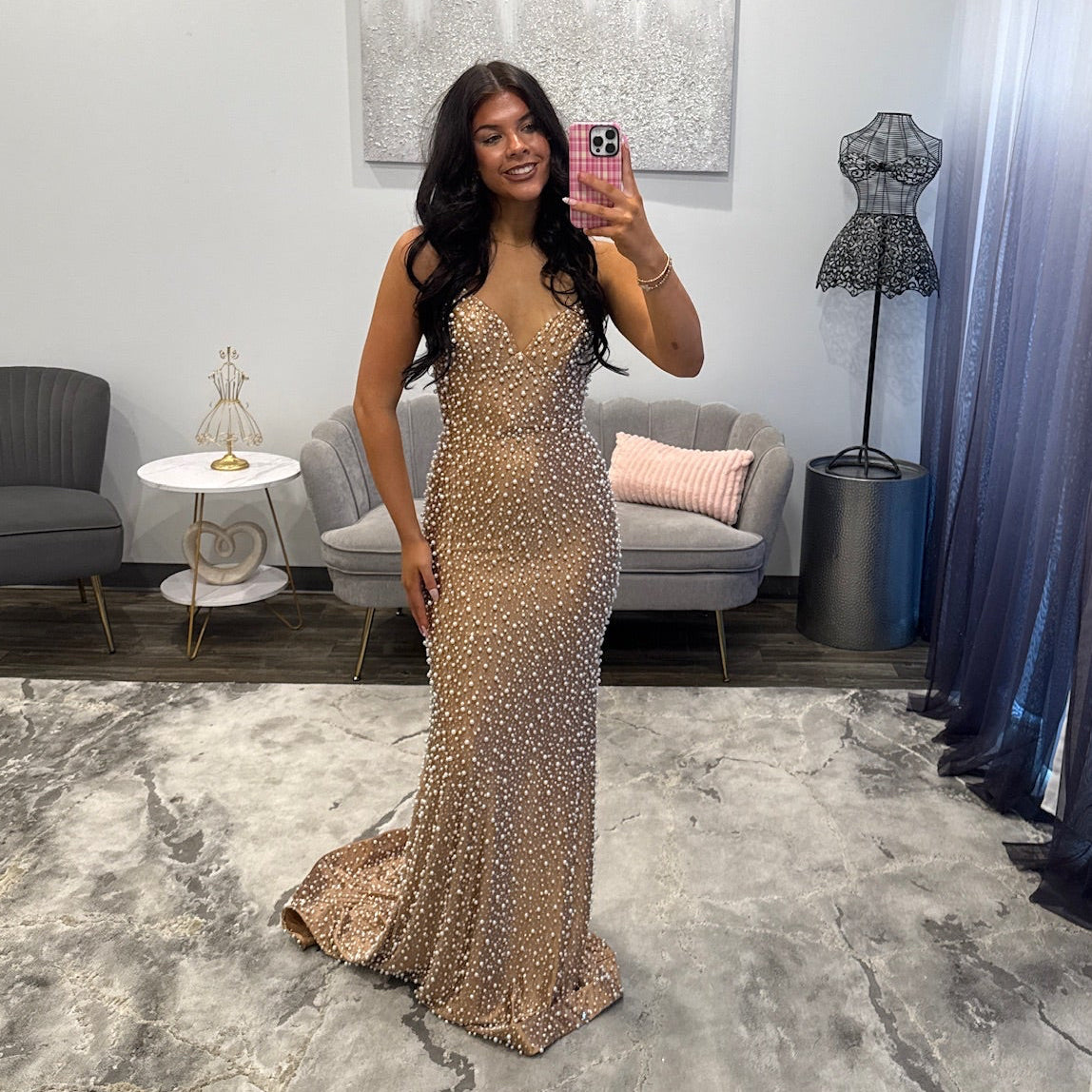 JoycesTPR Portia and Scarlett PS27018 Bronze Prom 