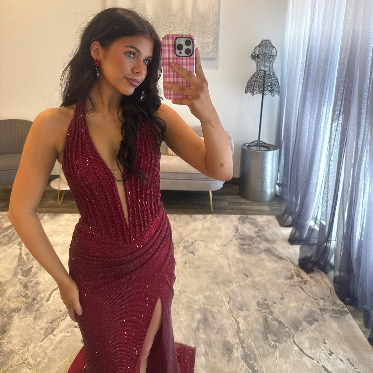 JoycesTPR Portia and Scarlett PS27018 Deep Red 