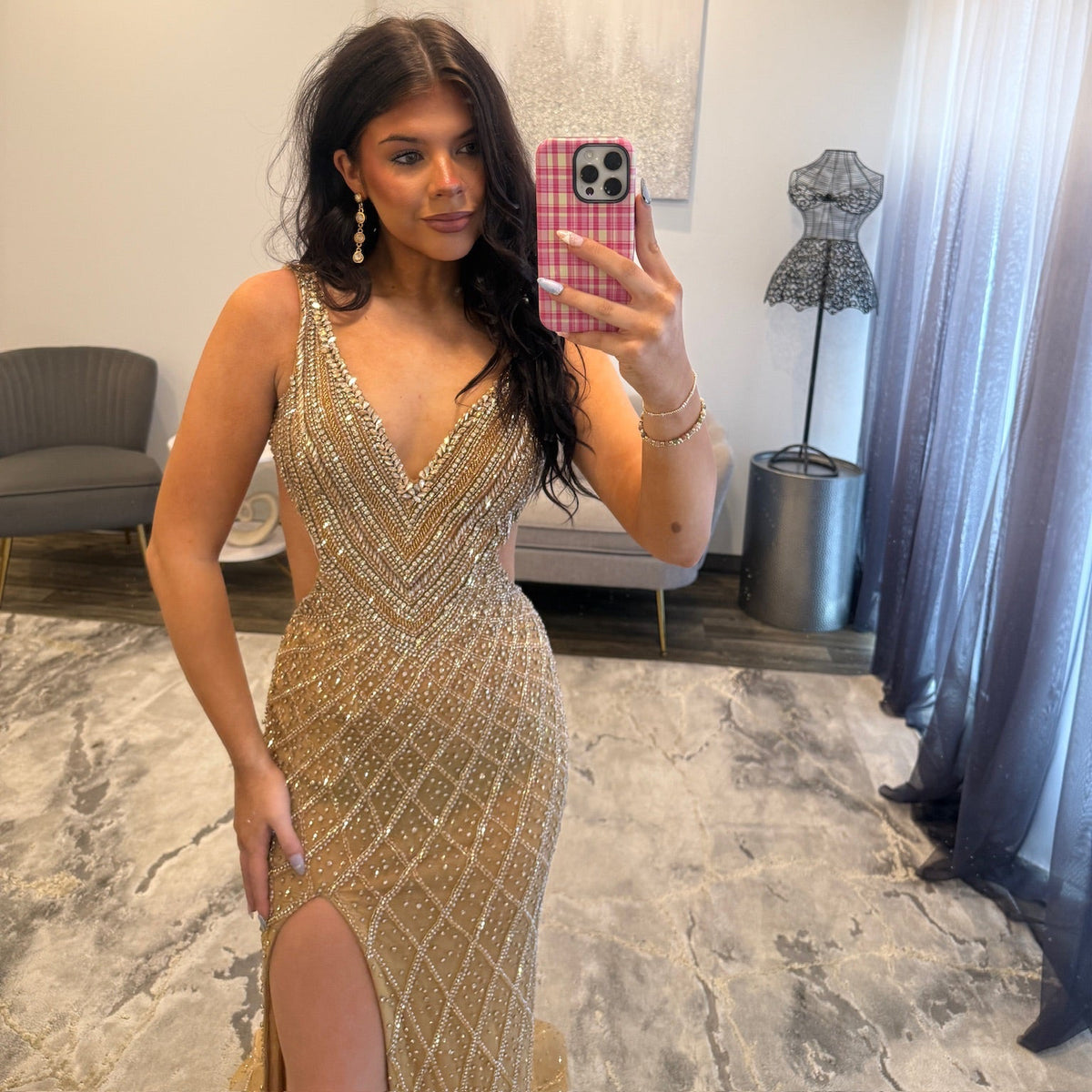 JoycesTPR Portia and Scarlett PS27029C Gold 