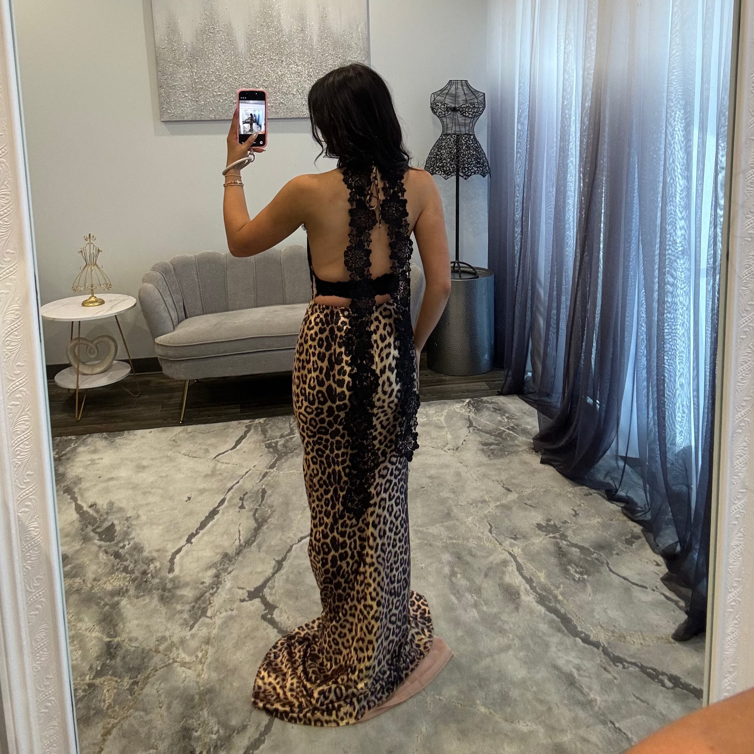 JoycesTPR Portia and Scarlett PS 27074 Brown Leopard Prom 