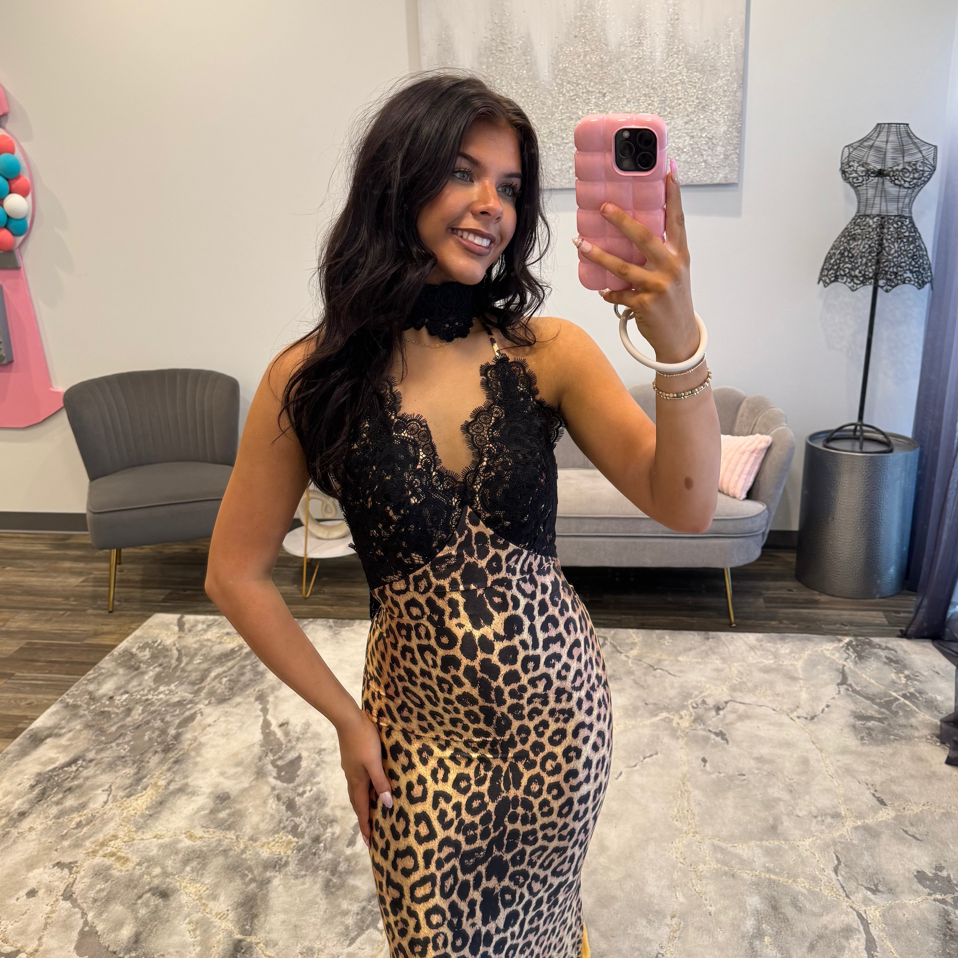 JoycesTPR Portia and Scarlett PS 27074 Brown Leopard Prom Close Up 
