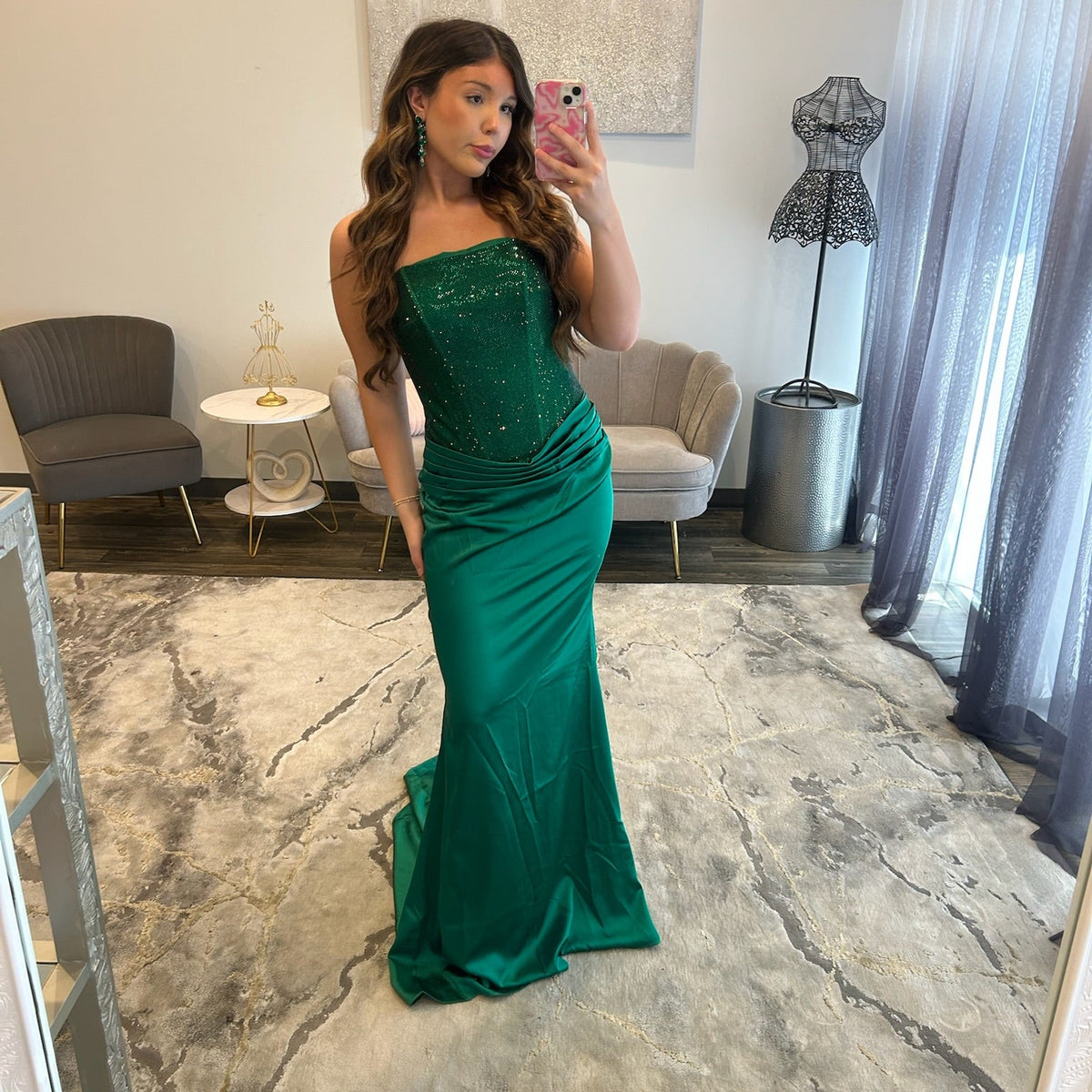 JoycesTPR Portia and Scarlett Style PS27076 Emerald Prom Dress 