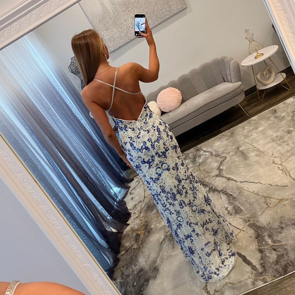 JoycesTPR Primavera 3073 Ivory Blue Prom 