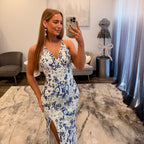 JoycesTPR Primavera 3073 Ivory Blue Prom 