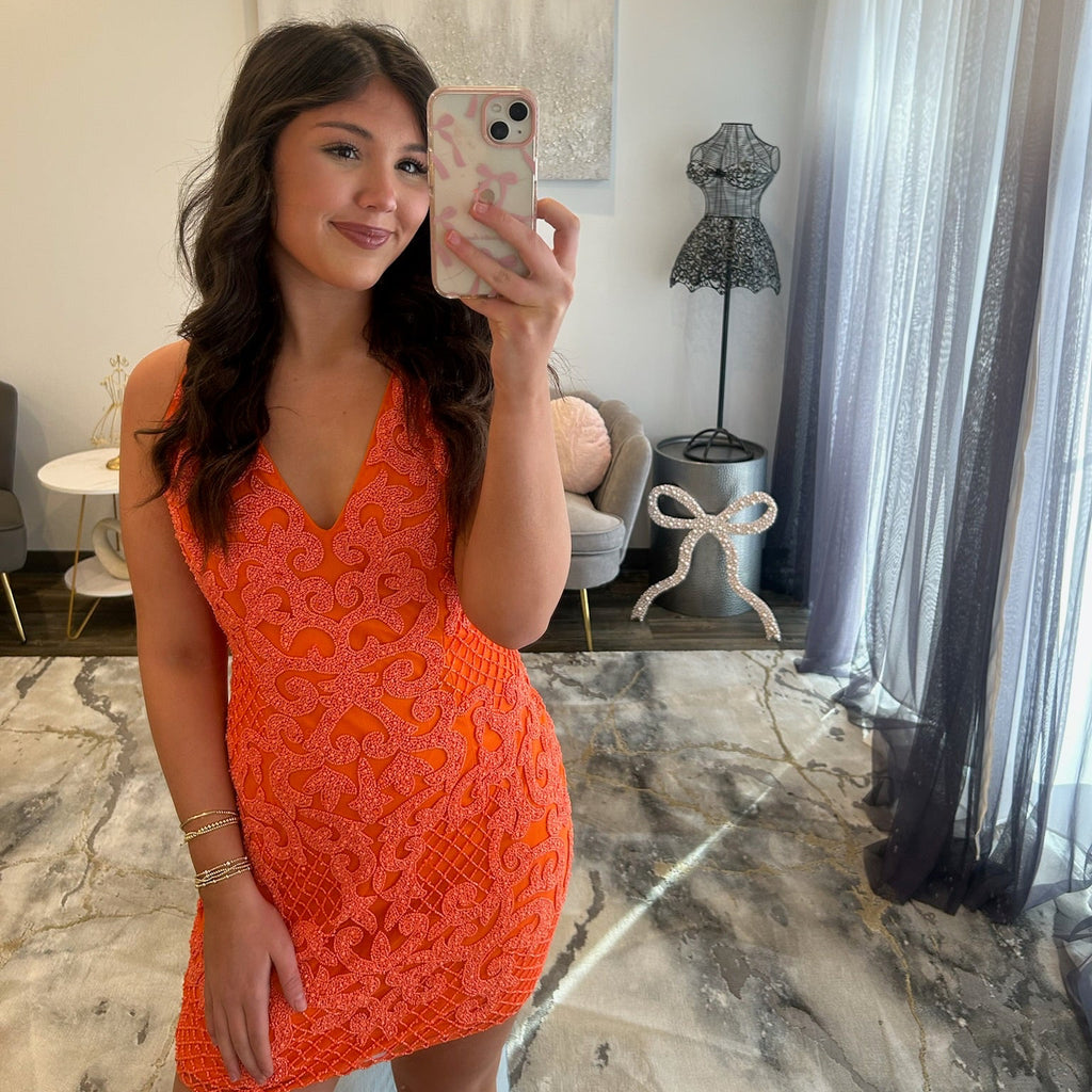 JoycesTPR Primavera 3138 Orange Dress