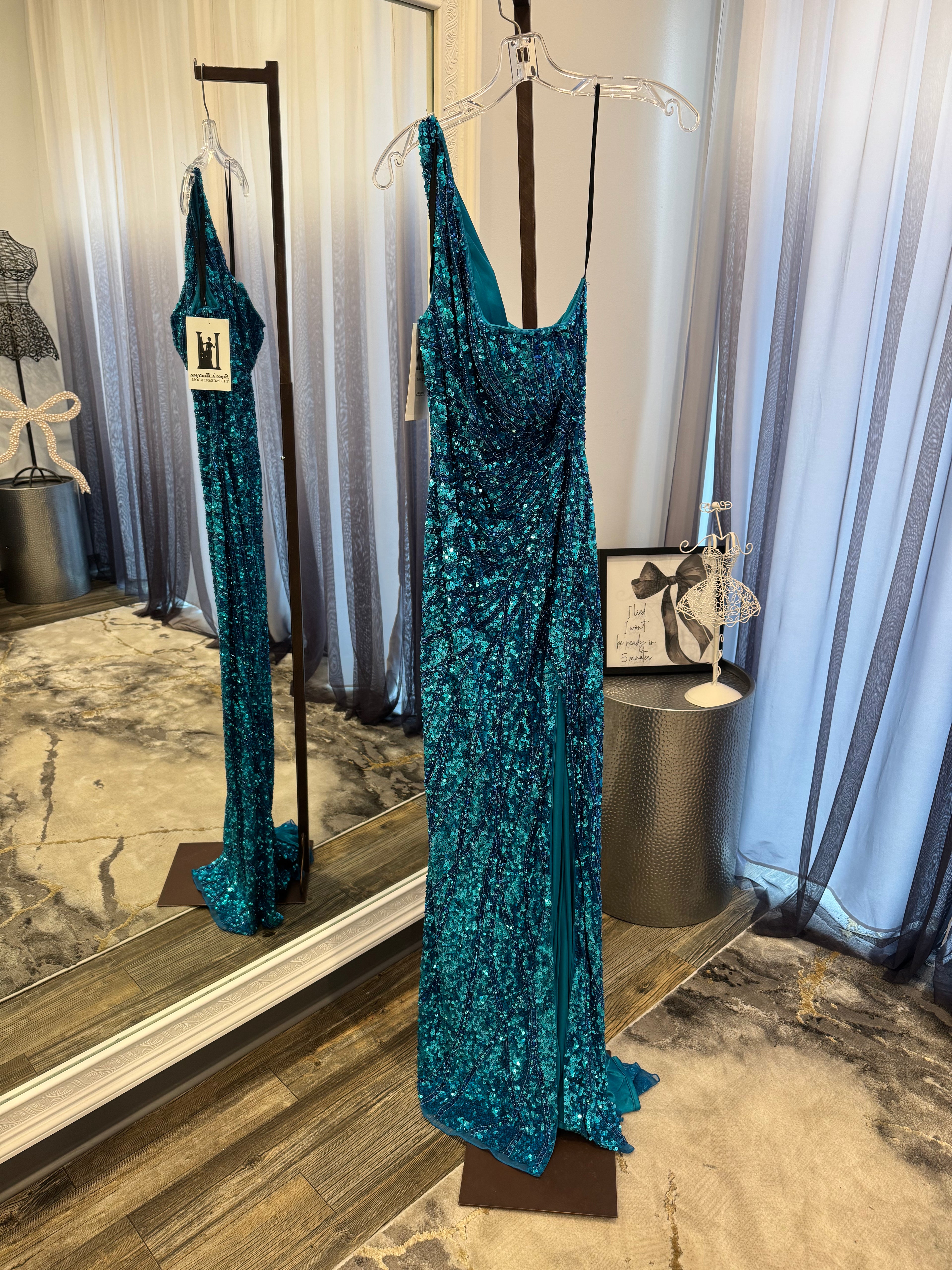 JoycesTPR Primavera Peacock Long Dress 