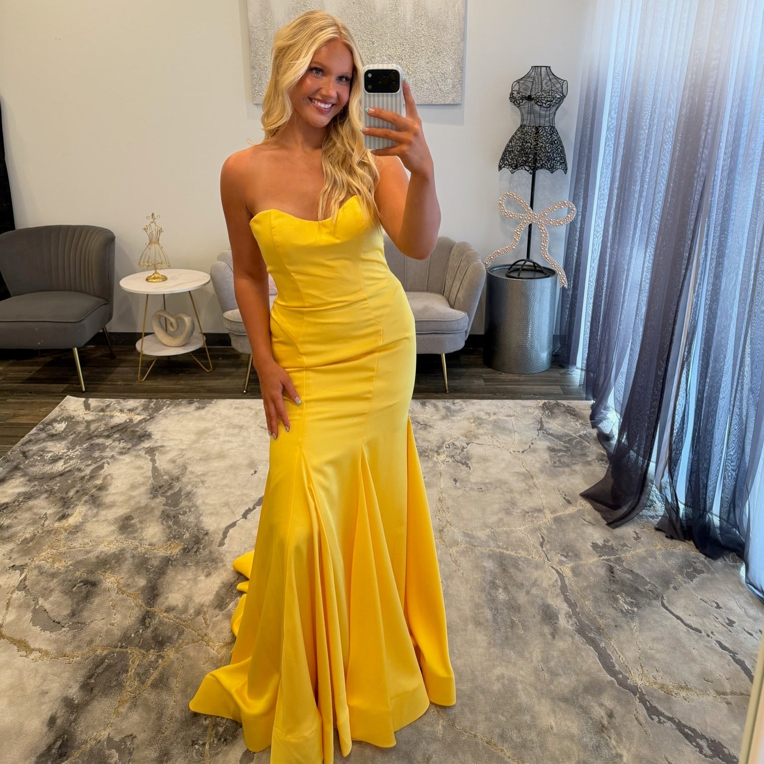 JoycesTPR Sale 45034 Yellow Prom Dress