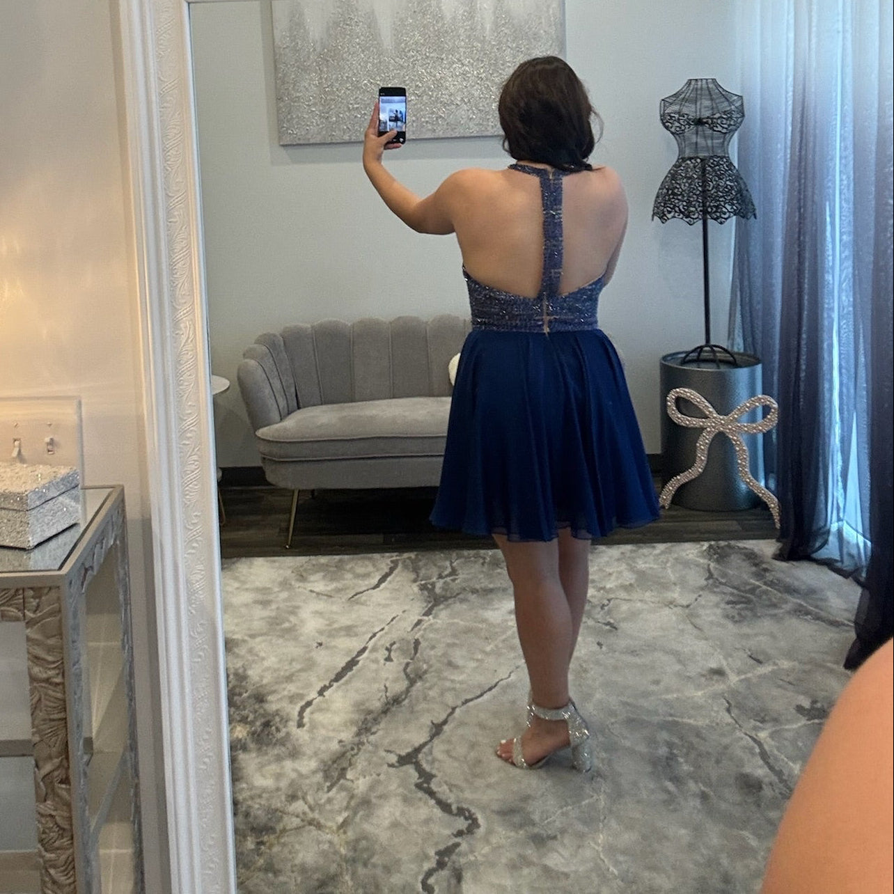 JoycesTPR Sherri Hill 1971 Royal Back