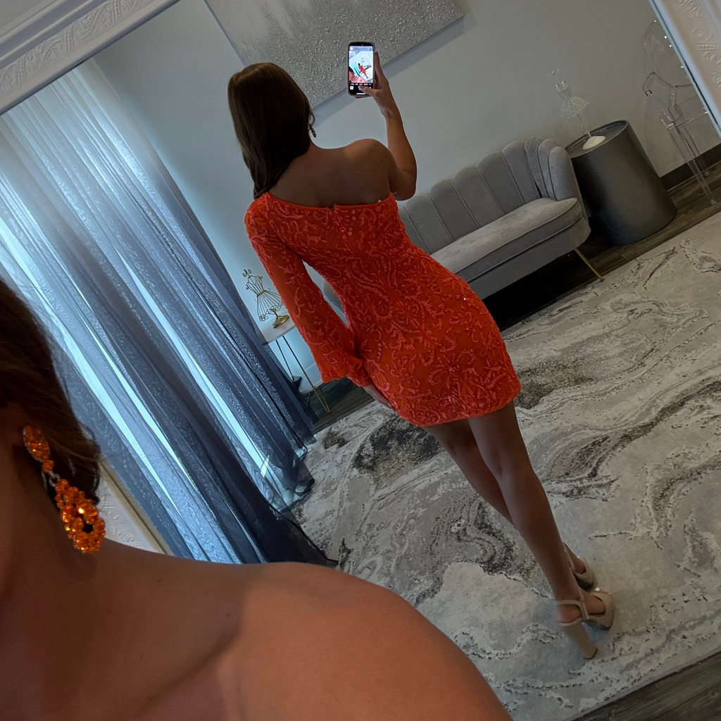 JoycesTPR Sherri Hill 54440 Orange Back 