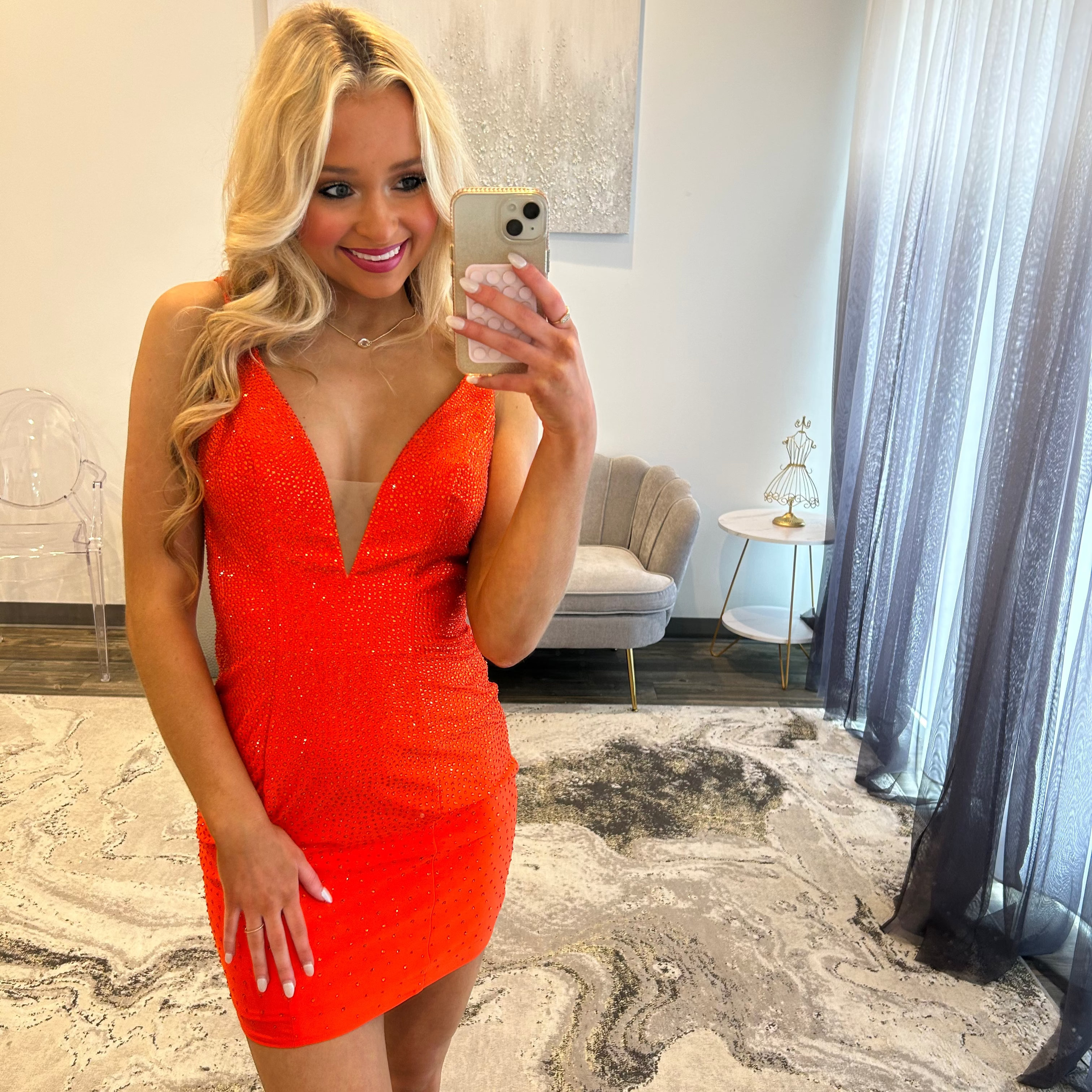 JoycesTPR Sherri Hill 54832 Orange 