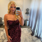 JoycesTPR Sherri Hill 55085 Cranberry Close Up 