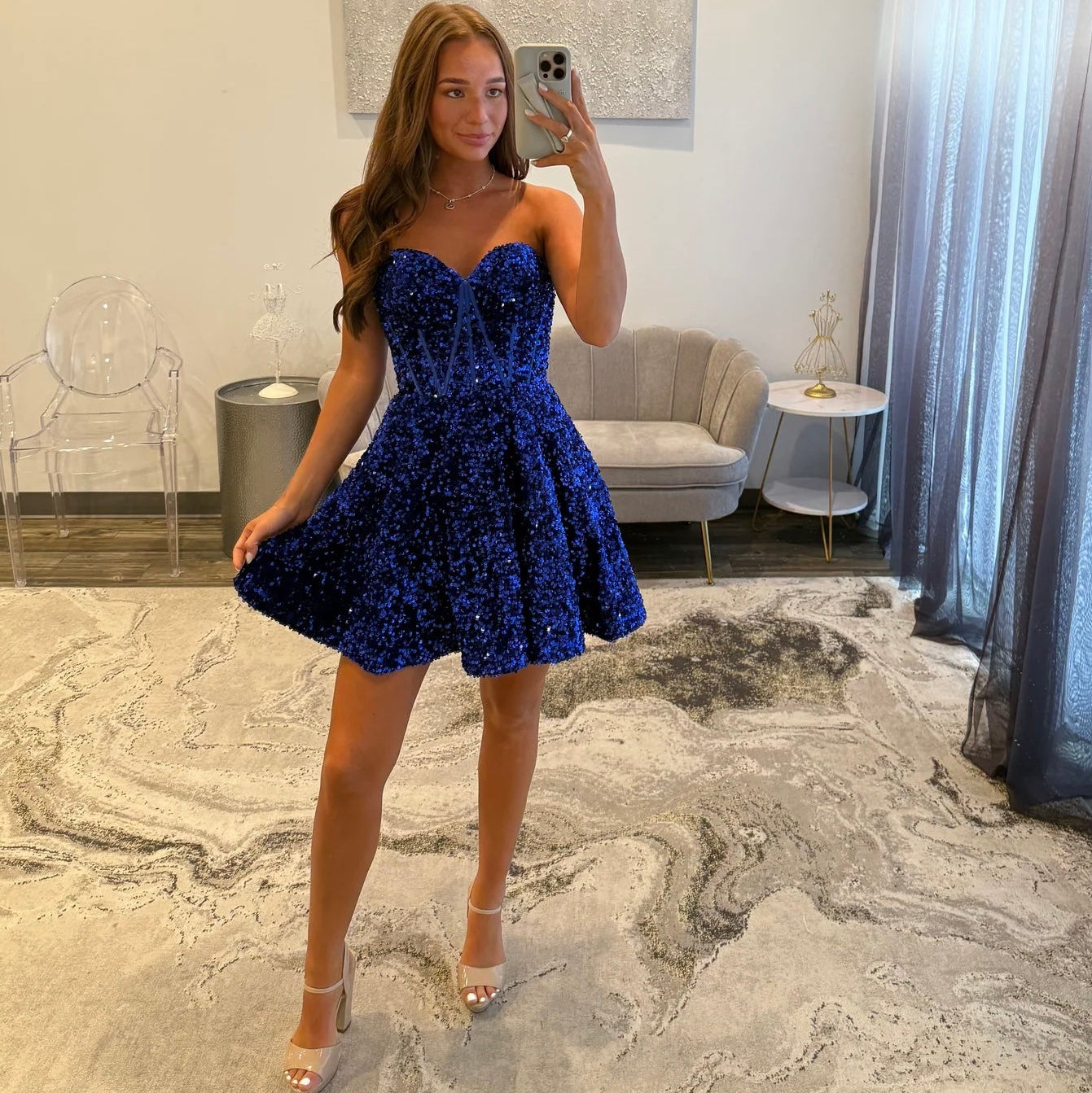 JoycesTPR Sherri Hill 55207 Royal  Dress