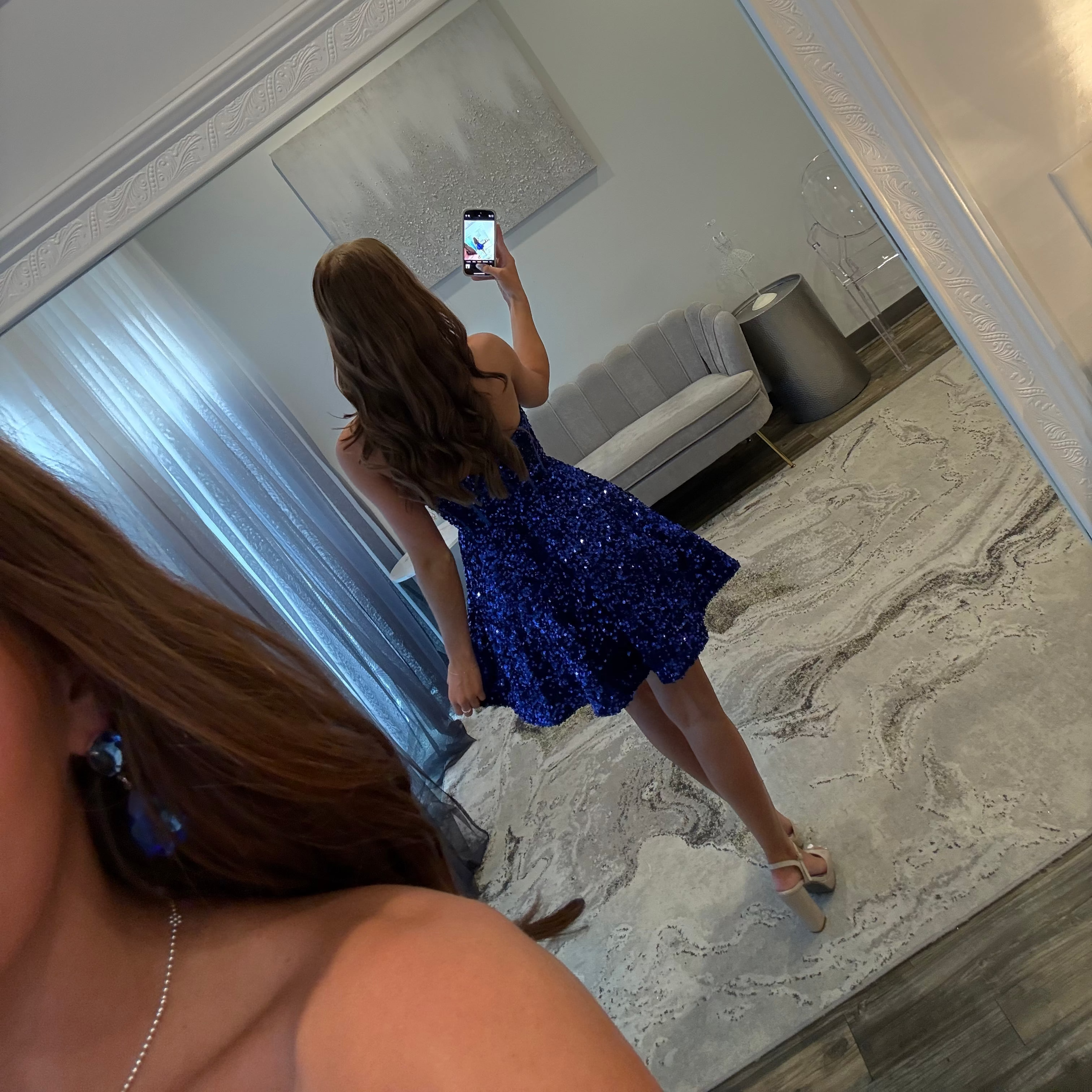 JoycesTPR Sherri Hill 55207 Royal  Dress Back 