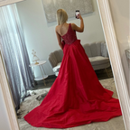 JoycesTPR Sherri Hill 55469 Red Prom Back