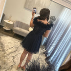 JoycesTPR Sherri Hill 55664 Navy Short