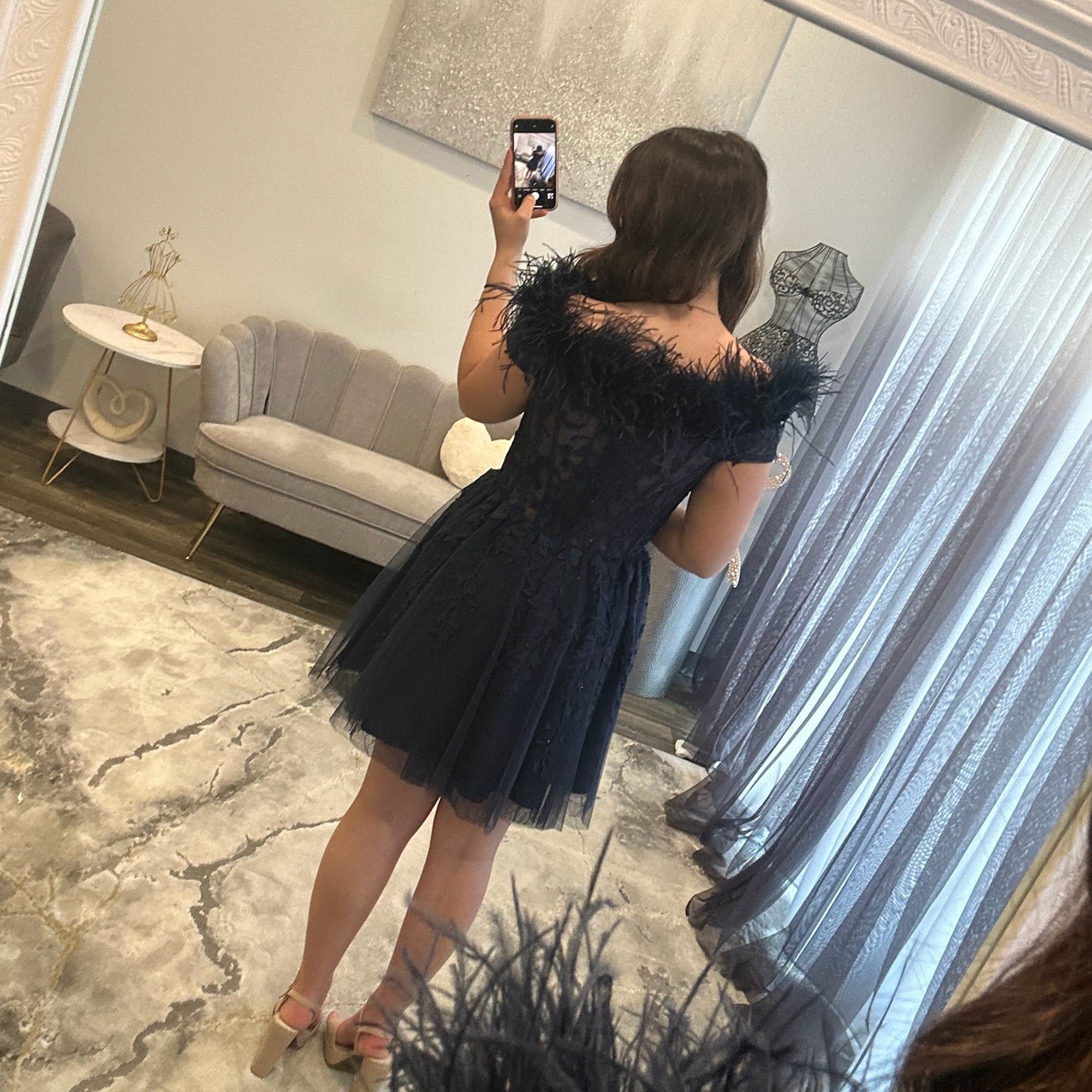 JoycesTPR Sherri Hill 55664 Navy Short