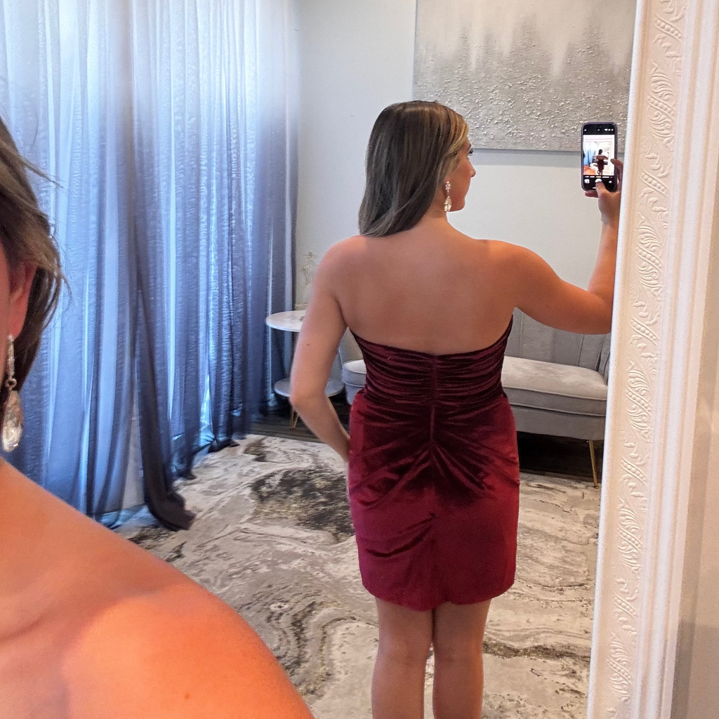 JoycesTPR Sherri Hill 55758 Burgundy 