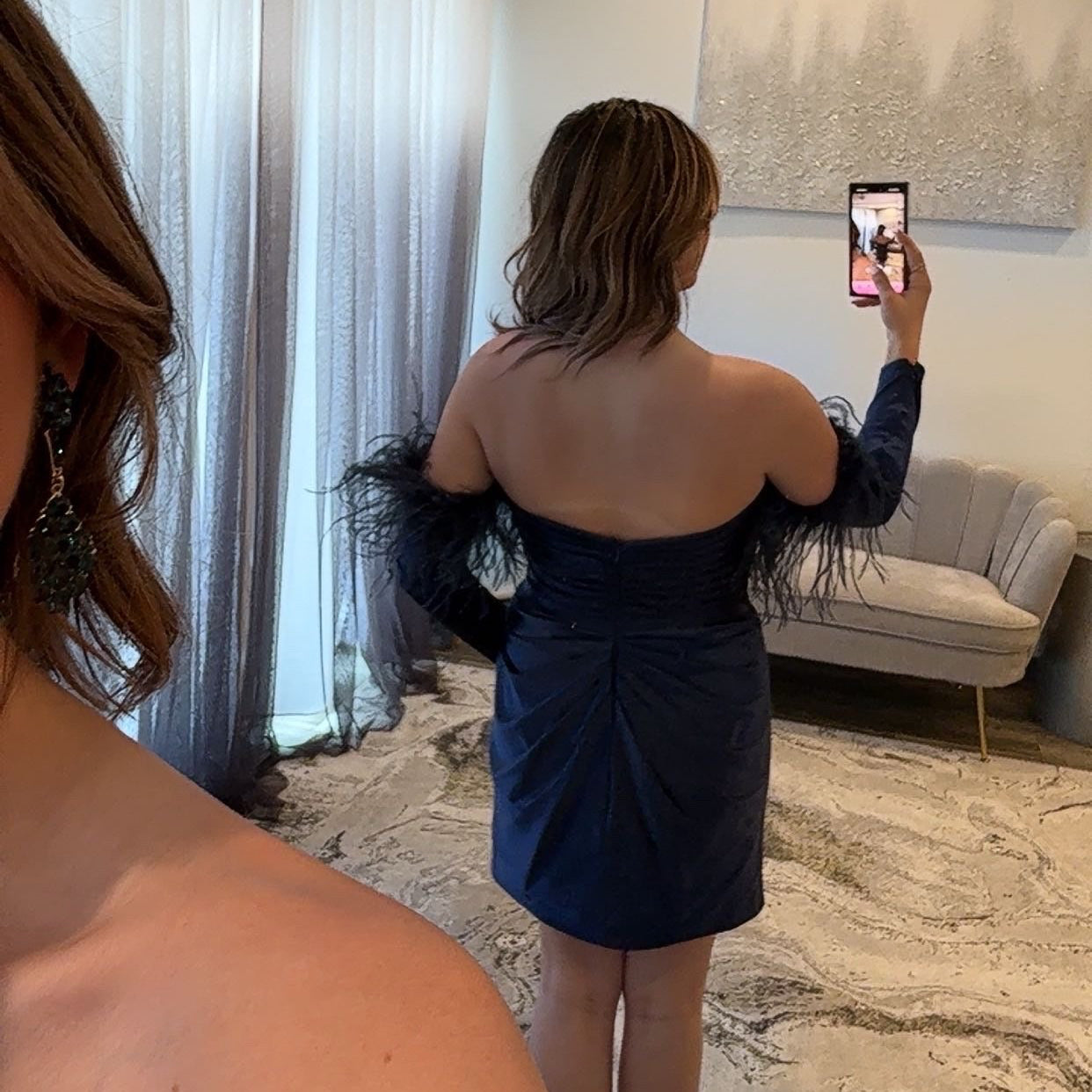JoycesTPR Sherri Hill 55826 navy Short