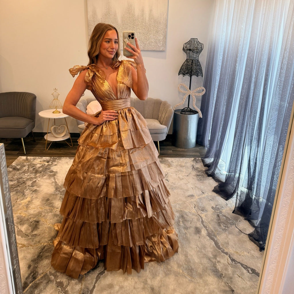 JoycesTPR Sherri Hill 56127 Bronze Prom 
