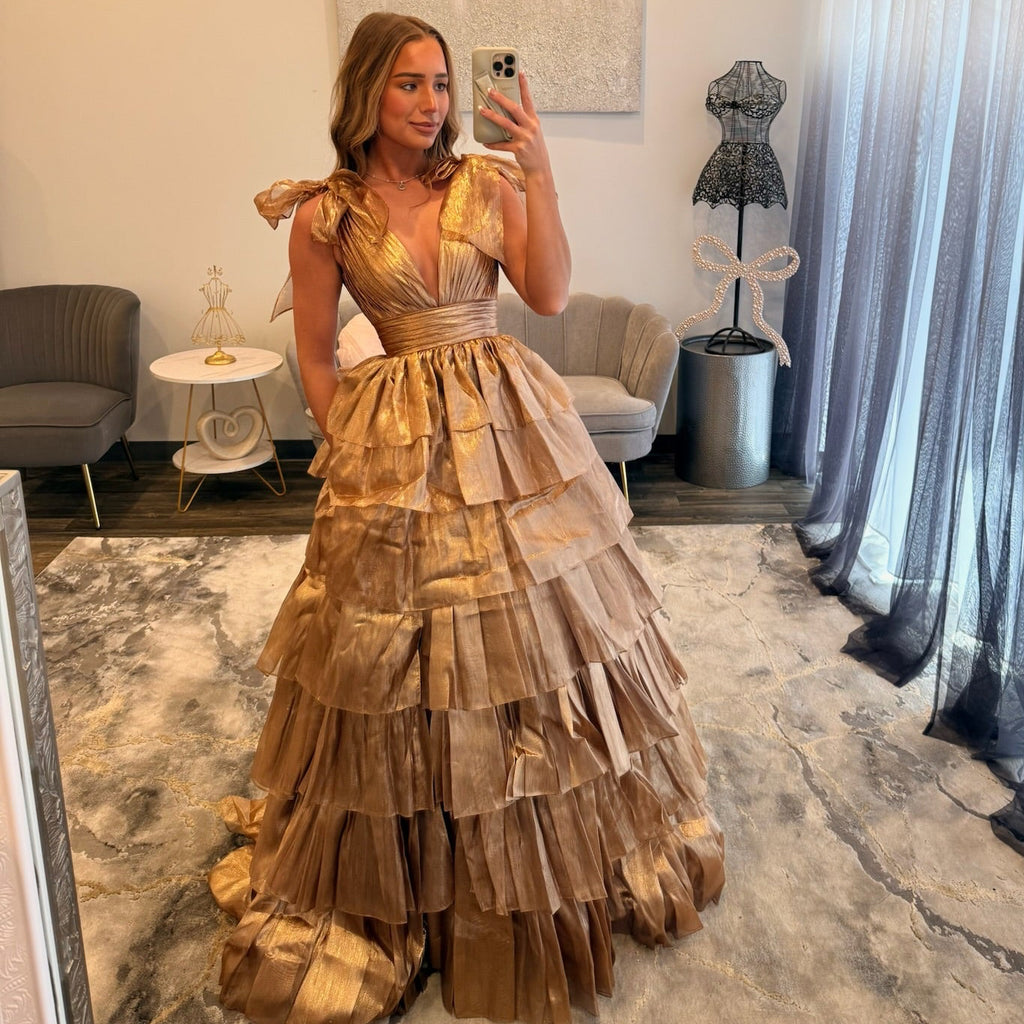 JoycesTPR Sherri Hill 56127 Bronze Prom 