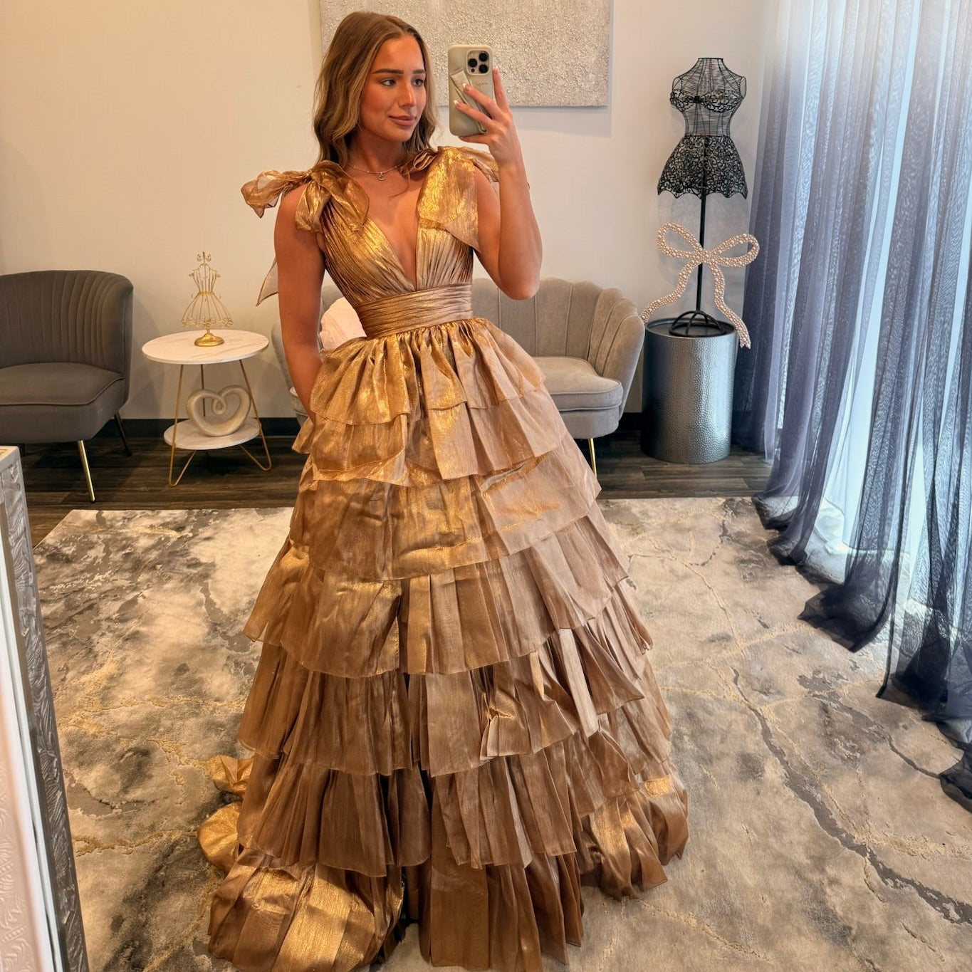 JoycesTPR Sherri Hill 56127 Bronze Prom 