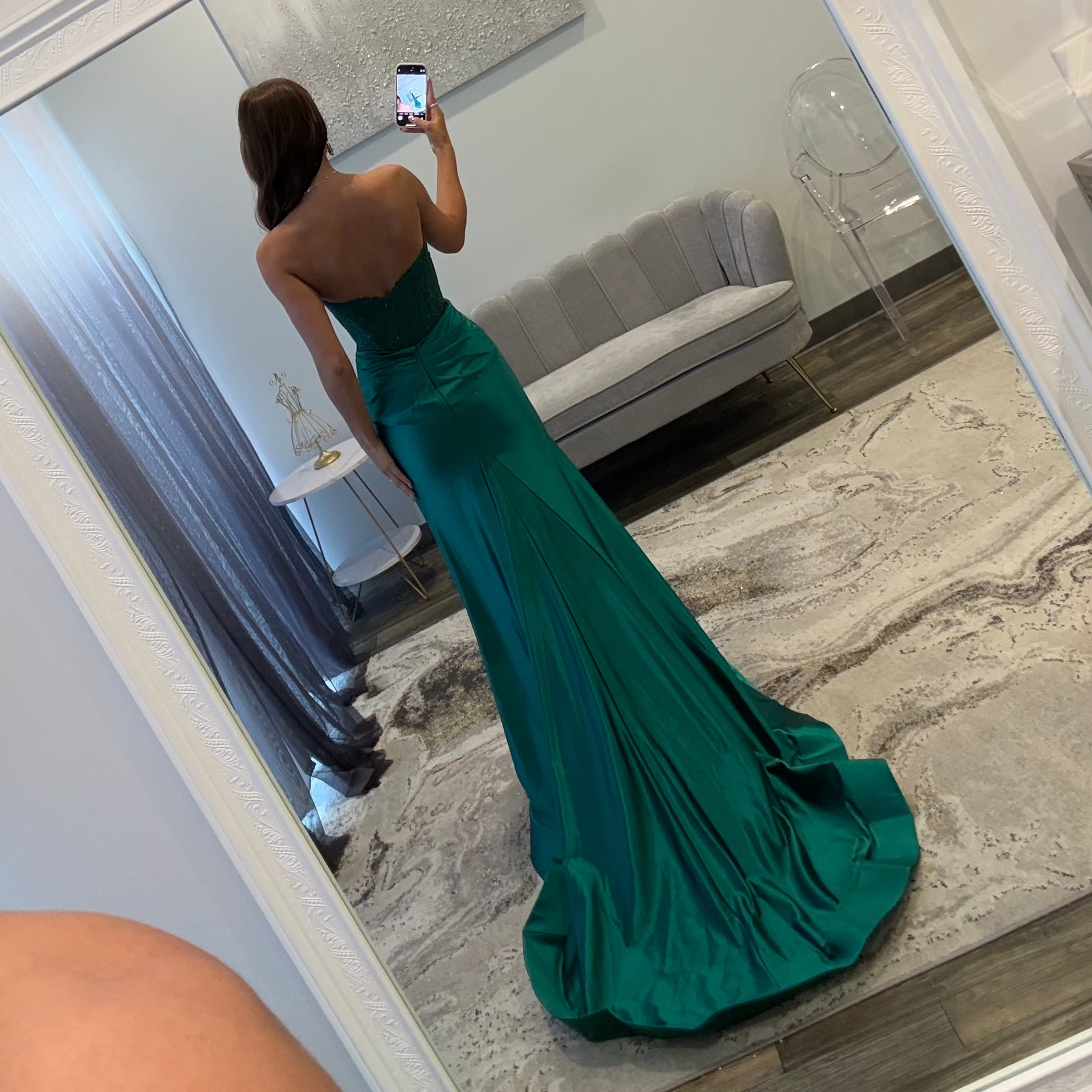 JoycesTPR Sherri Hill 56198 Emerald Prom Back