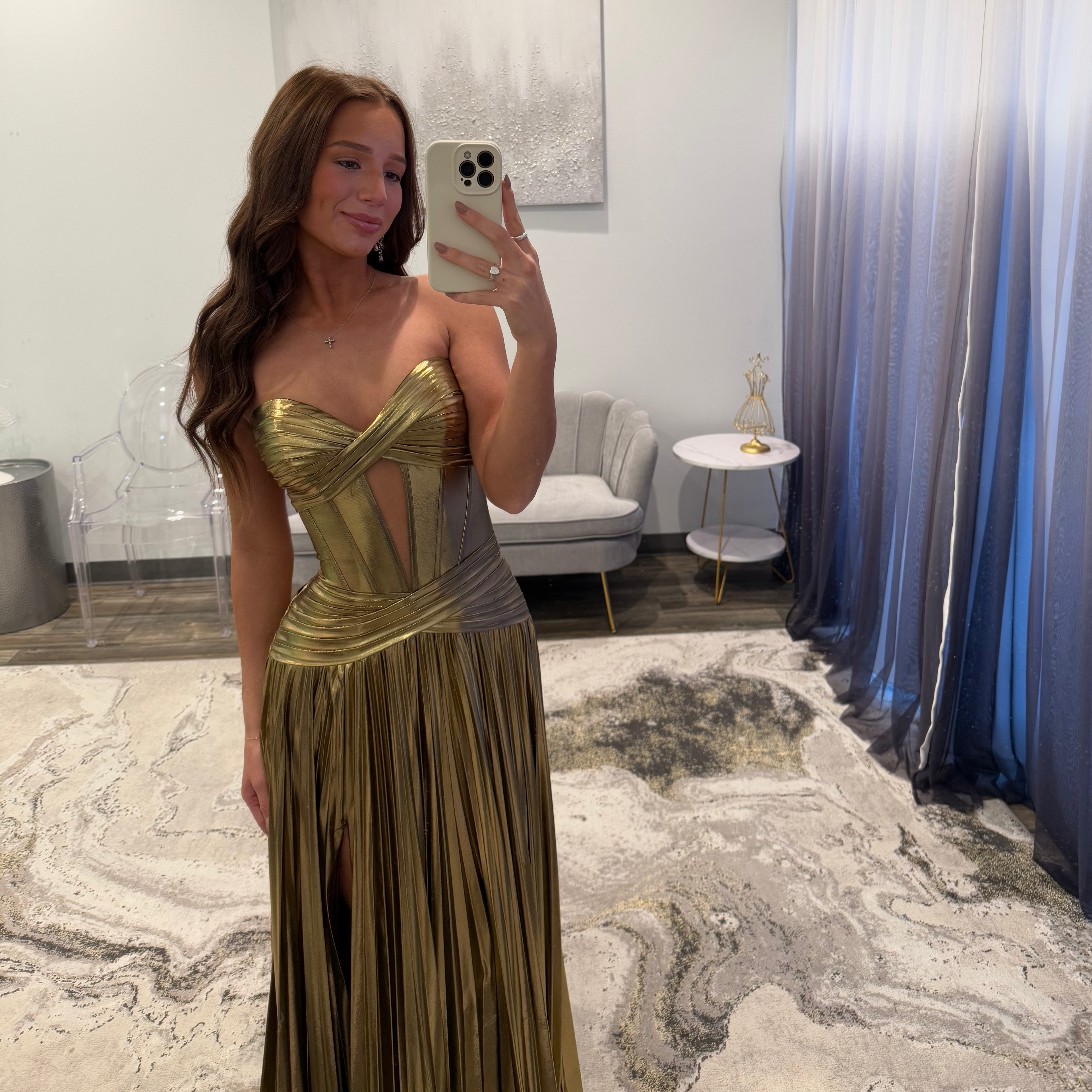 JoycesTPR Sherri Hill 56405 Gold