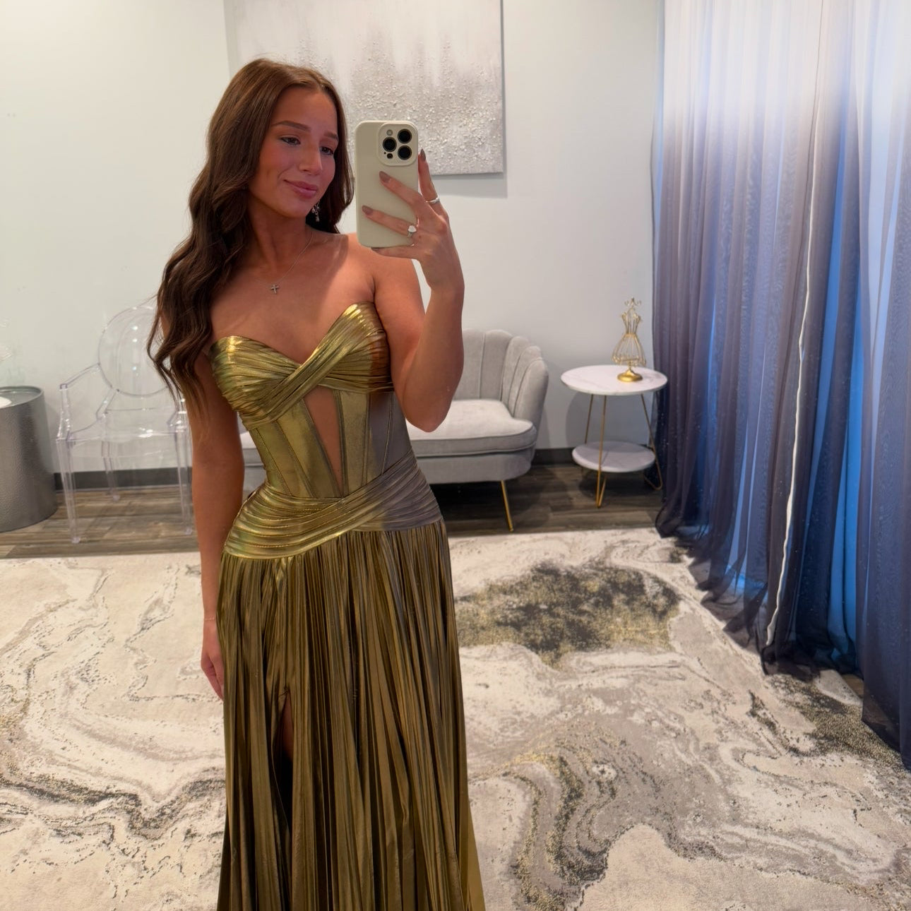 JoycesTPR Sherri Hill 56405 Gold