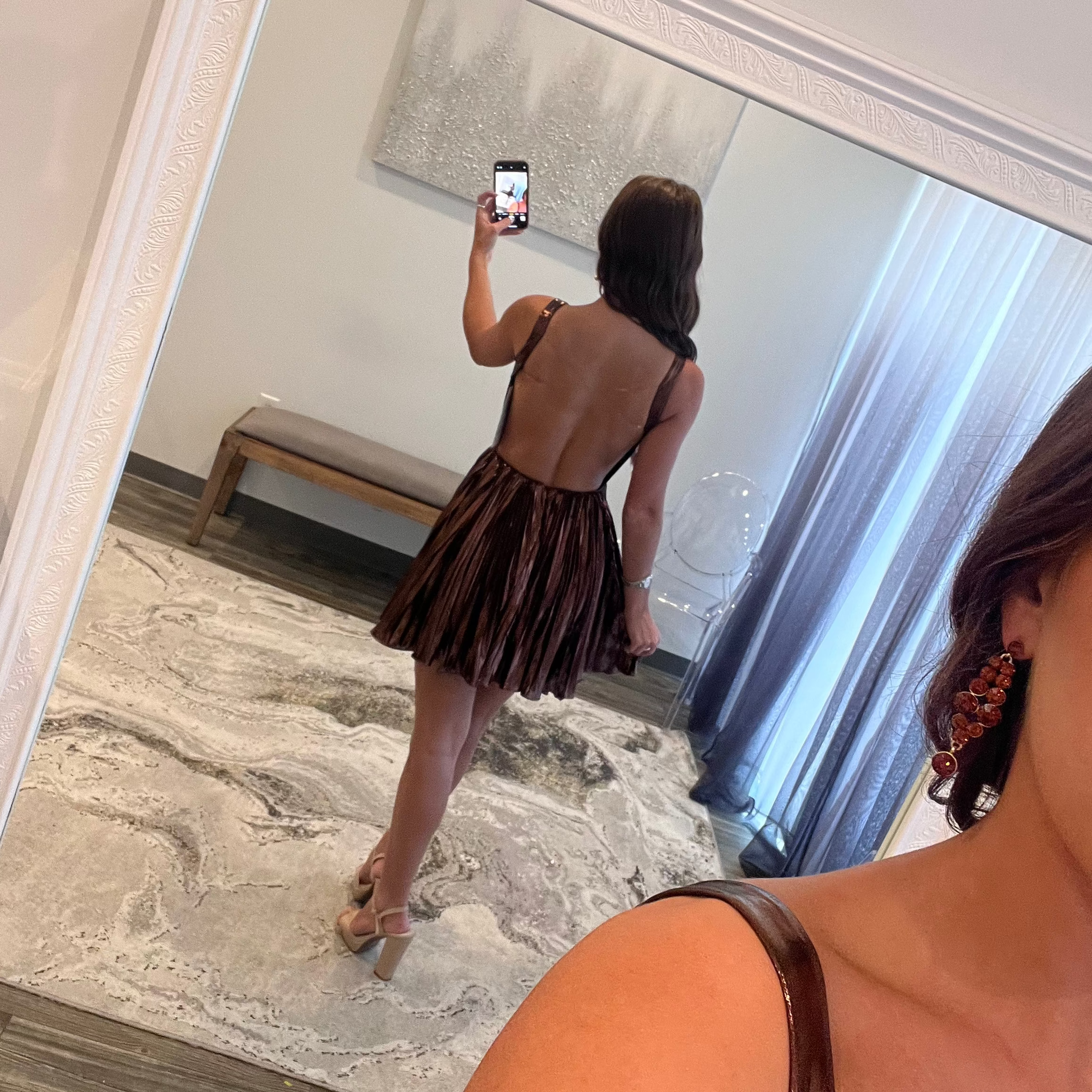 JoycesTPR Sherri Hill 56534 Chocolate Short Dress 