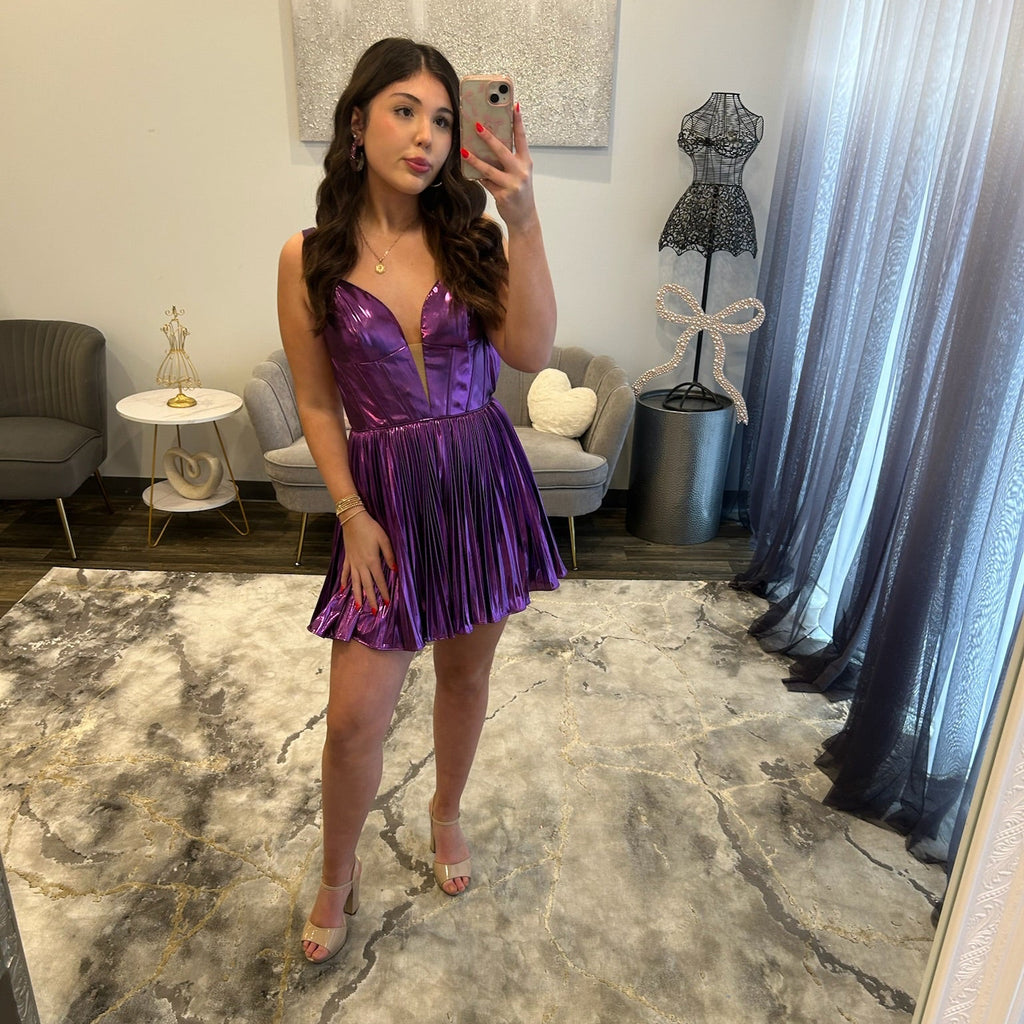 JoycesTPR Sherri Hill 56534 Violet Short Dress 