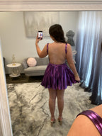 JoycesTPR Sherri Hill 56534 Violet Short Dress Close Up