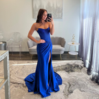 Sherri Hill 56620 Royal Fitted Prom Dress with Slit 