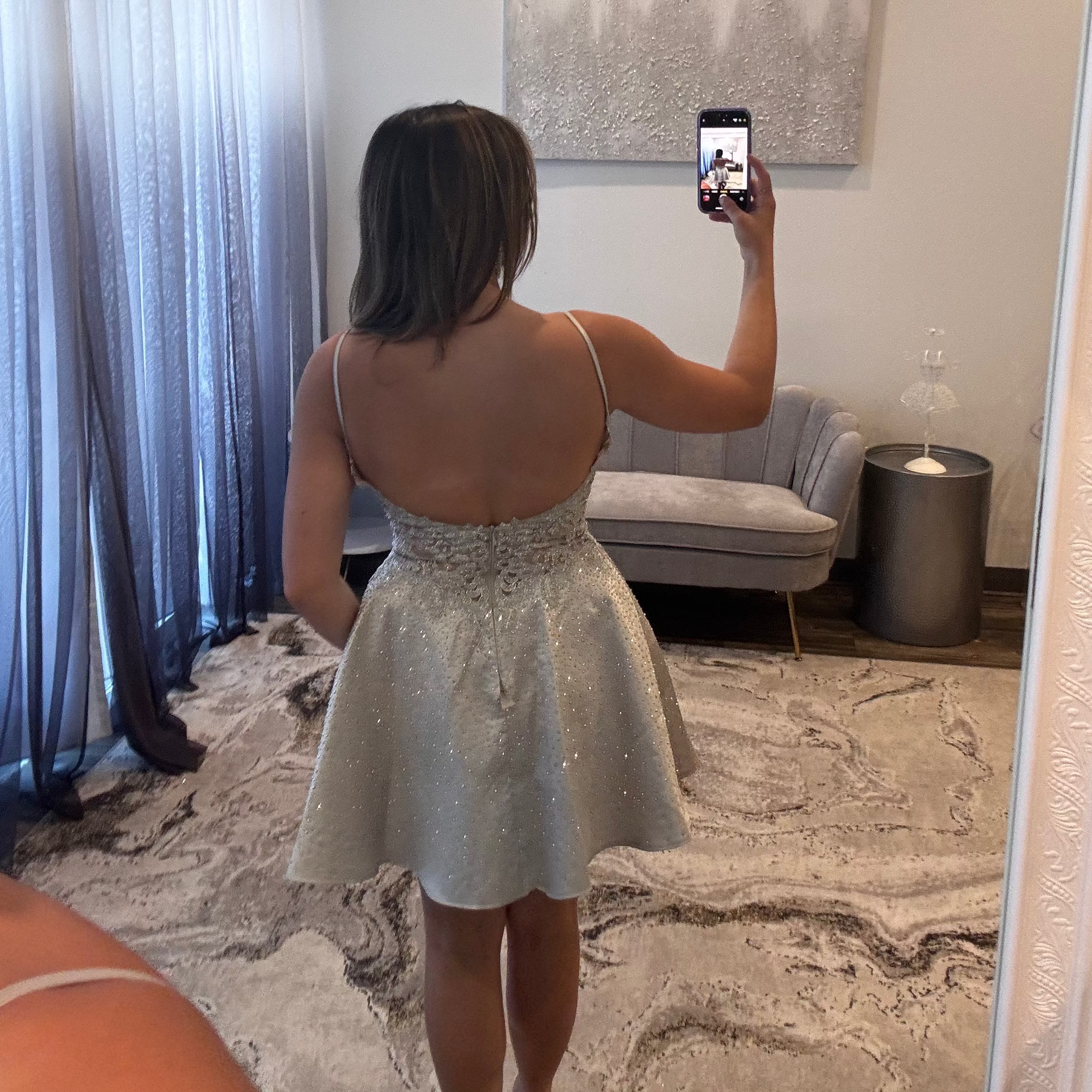 JoycesTPR Sherri Hill 56704 Silver Dress