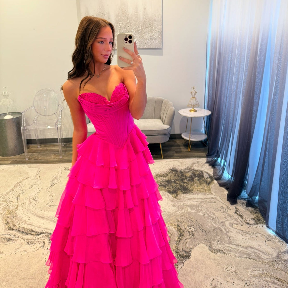 JoycesTPR Sherri Hill 56911 Fuchsia Prom 
