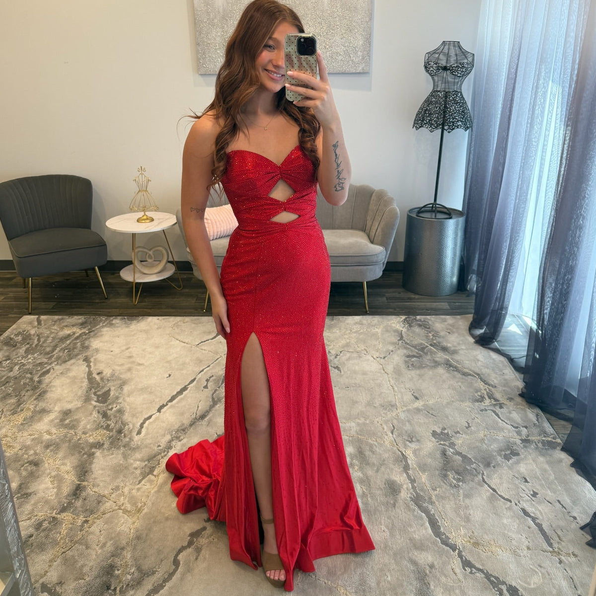 JoycesTPR Sherri Hill 56932 Red Prom Dress 