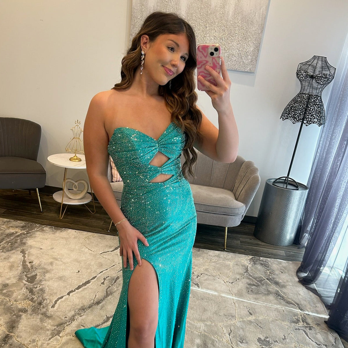 JoycesTPR Sherri Hill 56932 Teal 