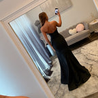 JoycesTPR Sherri Hill 56952 Black Prom Dress w Bow 