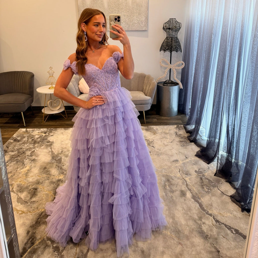 JoycesTPR Sherri Hill 56968 Lilac 