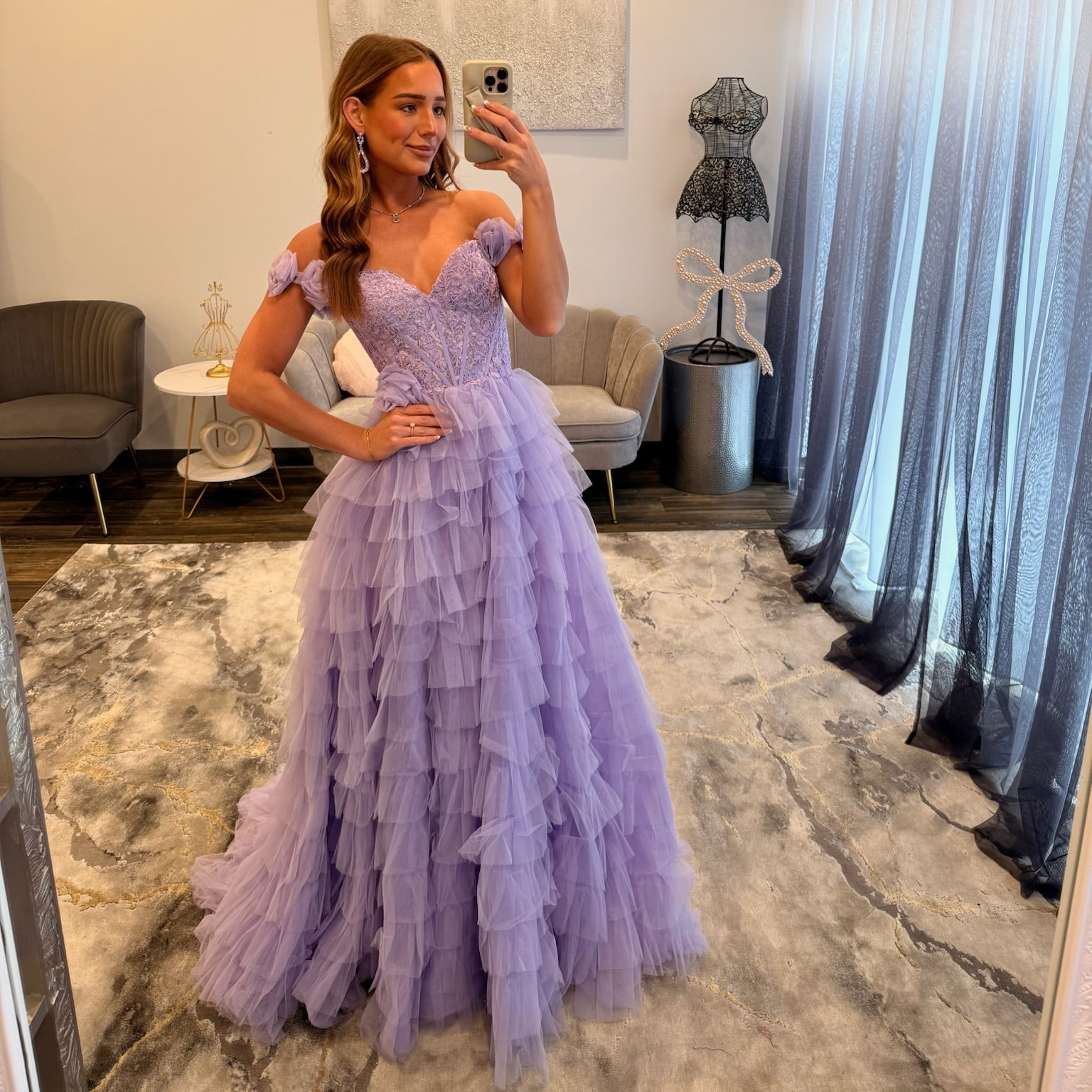 JoycesTPR Sherri Hill 56968 Lilac 