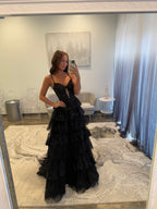 JoycesTPR Sherri Hill 56982 Black Prom Dress 