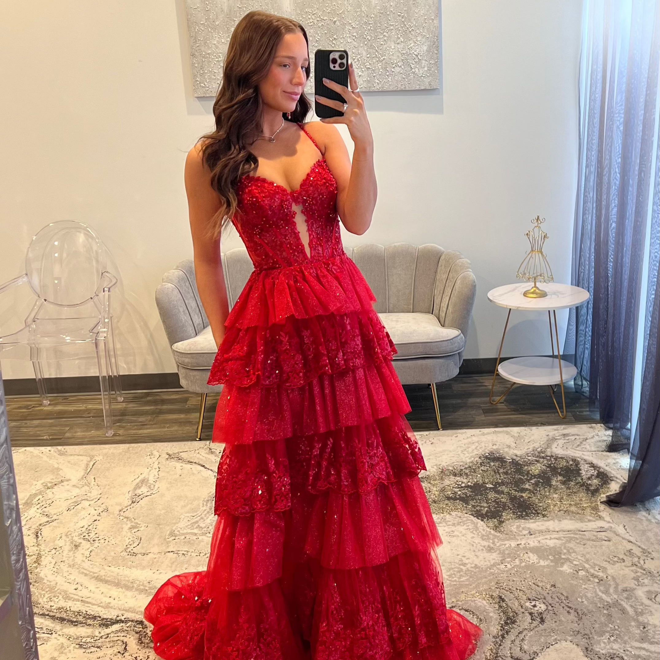 JoycesTPR Sherri Hill 56982 Red Prom Dress 