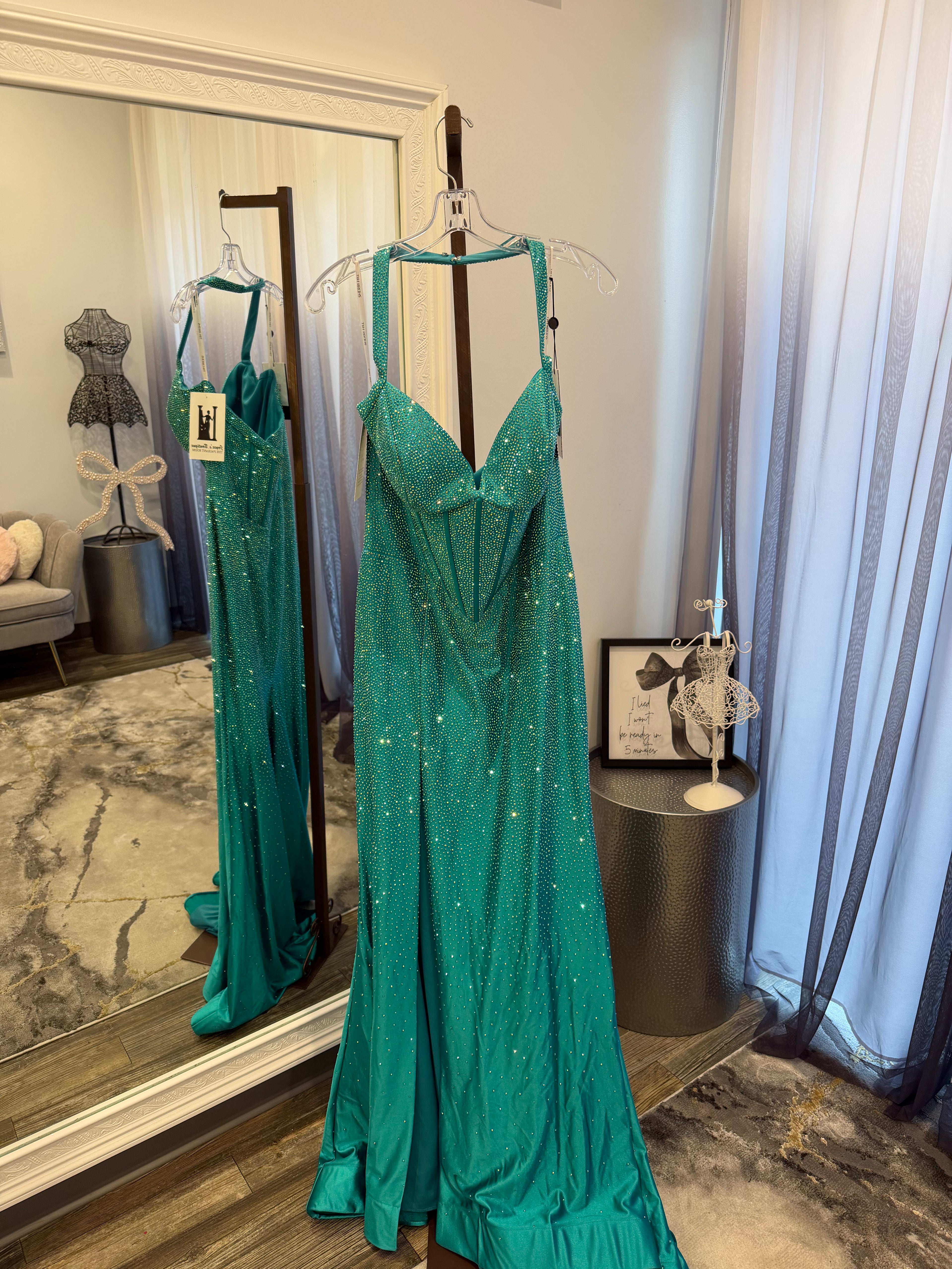 JoycesTPR Sherri Hill 57167 Teal Prom 