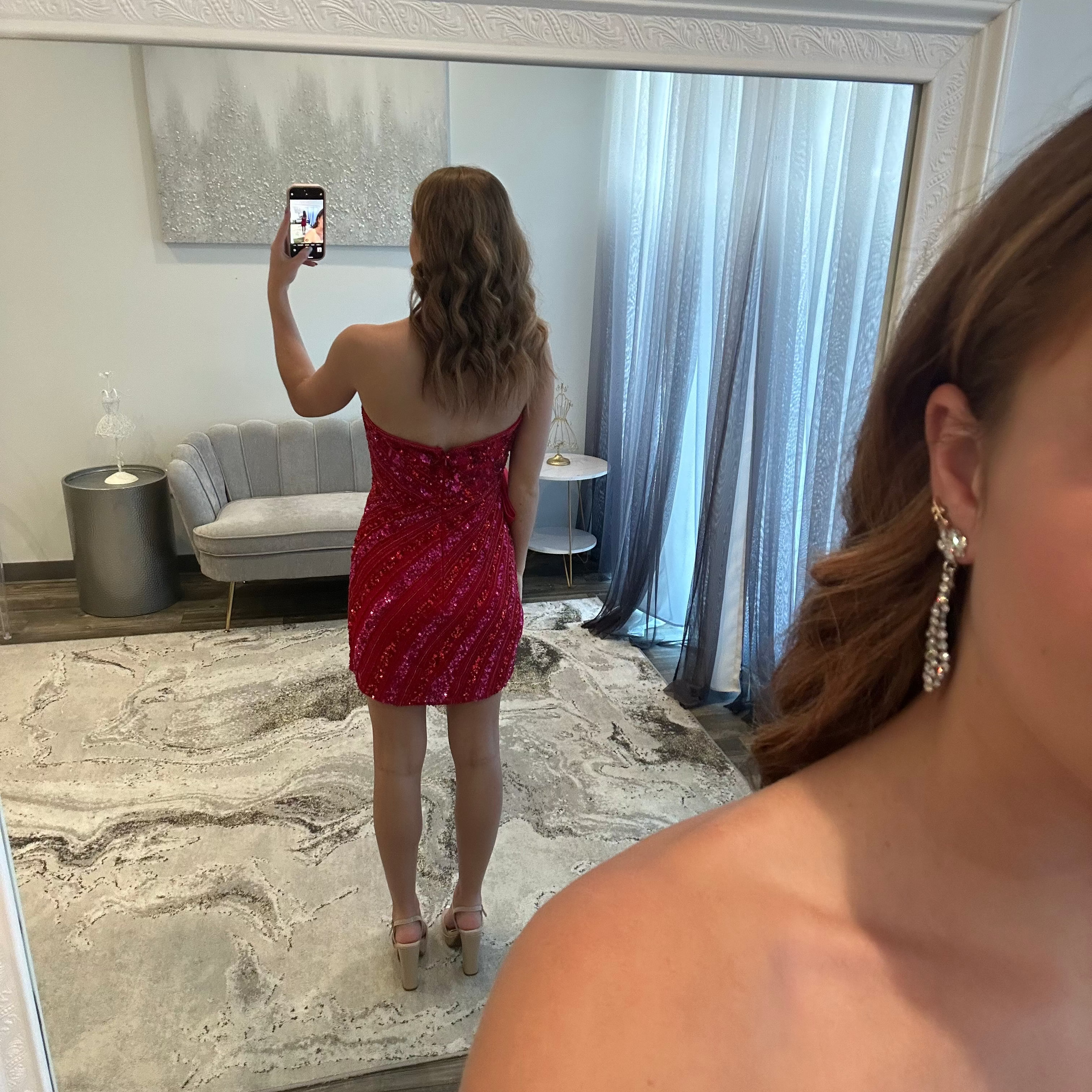 JoycesTPR Sherri Hill 57271 Red Fuchsia 