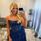 JoycesTPR Sherri Hill 57288 Navy Prom Dress Up Close 